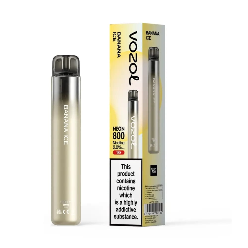 Tigara unica folosinta VOZOL Neon 800 - Banana Ice 20mg
