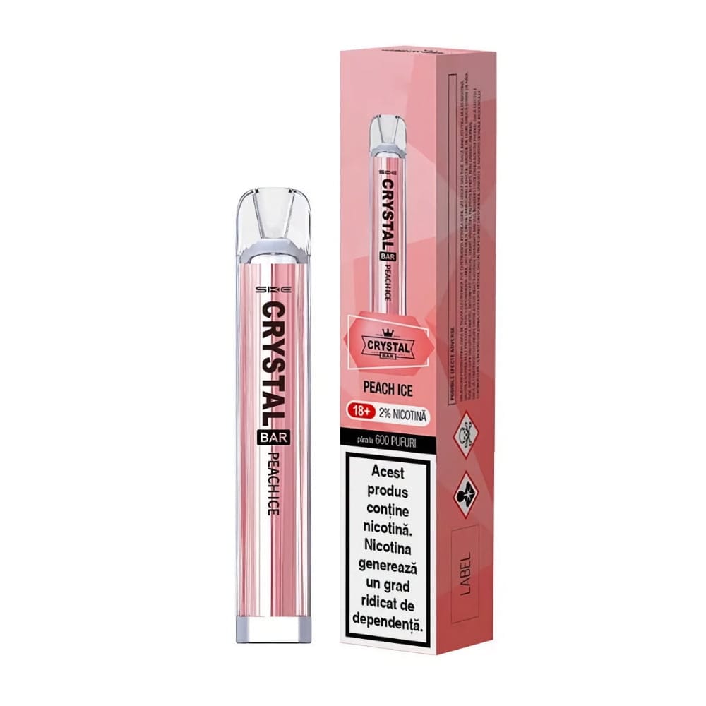 Tigara unica folosinta SKE CRYSTAL 600 PUFF - Peach Ice 20mg