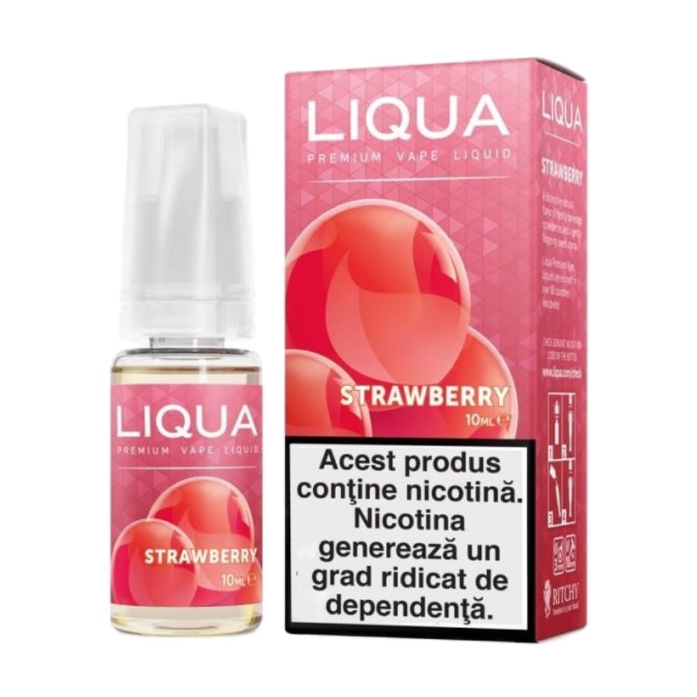 Lichid cu nicotina LIQUA Elements – Strawberry – 10 ml – 18mg