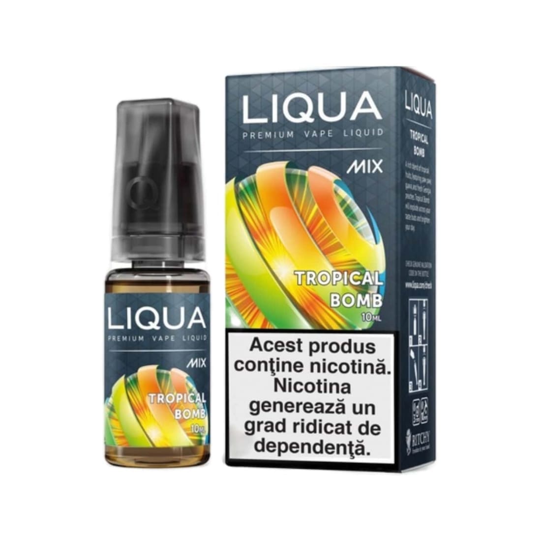 Lichid cu nicotina LIQUA Elements – Tropical Bomb – 10ml – 18mg