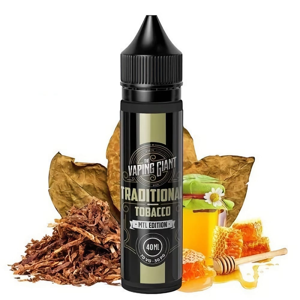 Lichid The Vaping Giant – Traditional Tobacco 40ml 0mg