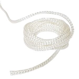 Snur Silica fibra de sticla impletit 1Metru, Alb, 1mm