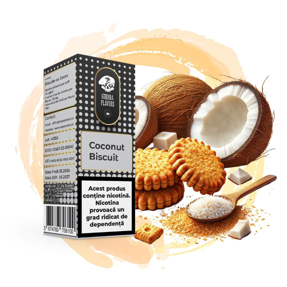 Lichid GuerraLiq TPD Coconut Biscuit 18mg 10ml