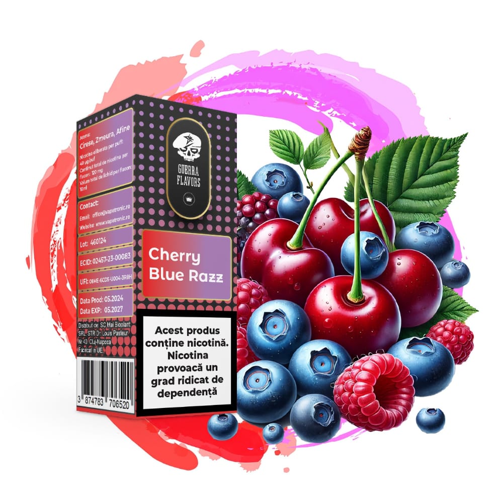 Lichid GuerraLiq TPD Cherry Blue Razz 12mg 10ml