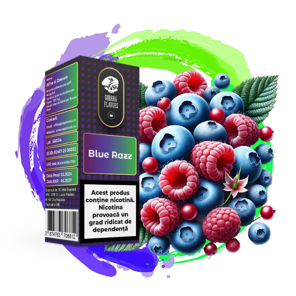 Lichid GuerraLiq TPD Blue Razz 12mg 10ml