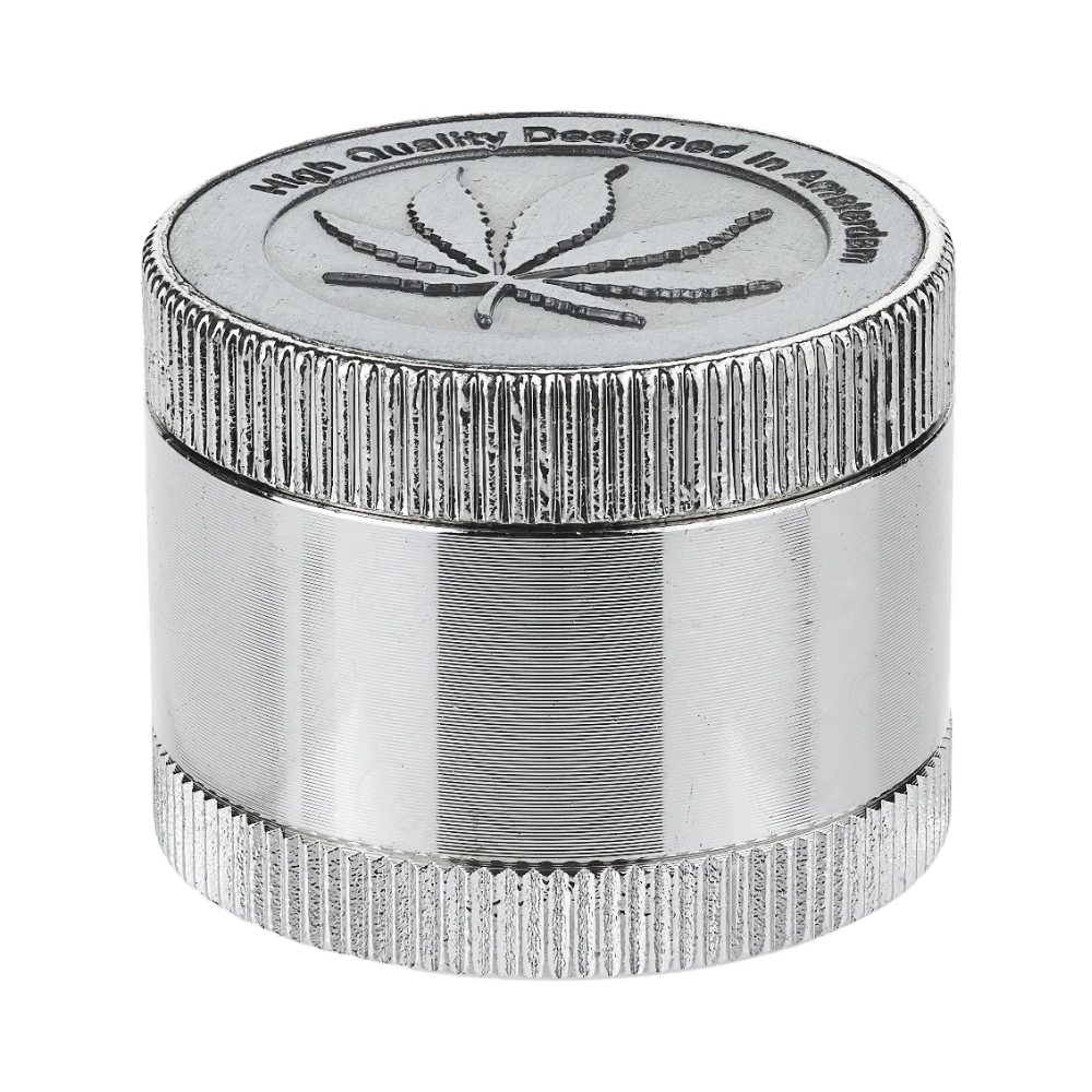 Grinder Amsterdam Leaf aluminiu 3 parti 40mm