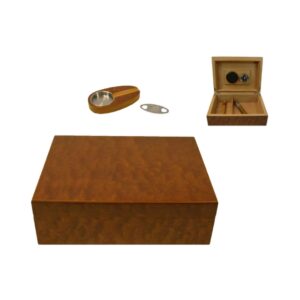 Angelo Humidor Set Light Brown