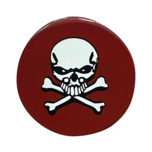 Grinder 2 parti Skull Rosu
