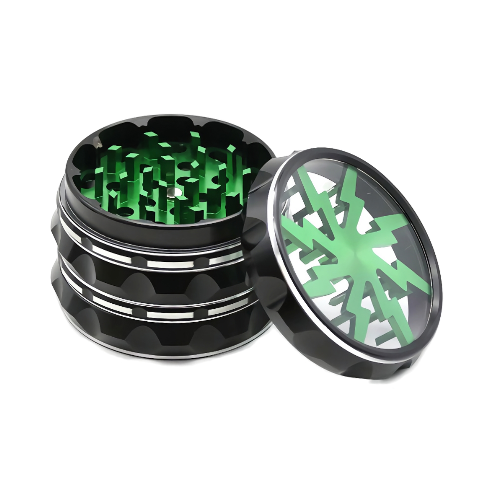 Grinder metalic 4 parti Thunder Verde