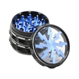 Grinder metalic 4 parti Thunder Albastru