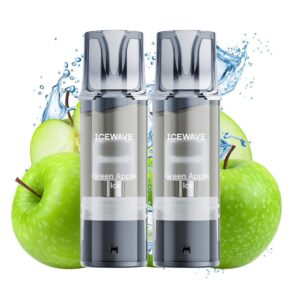 Cartus IceWave E1 Pod Green Apple Ice 2ml 20mg [2 Bucati]