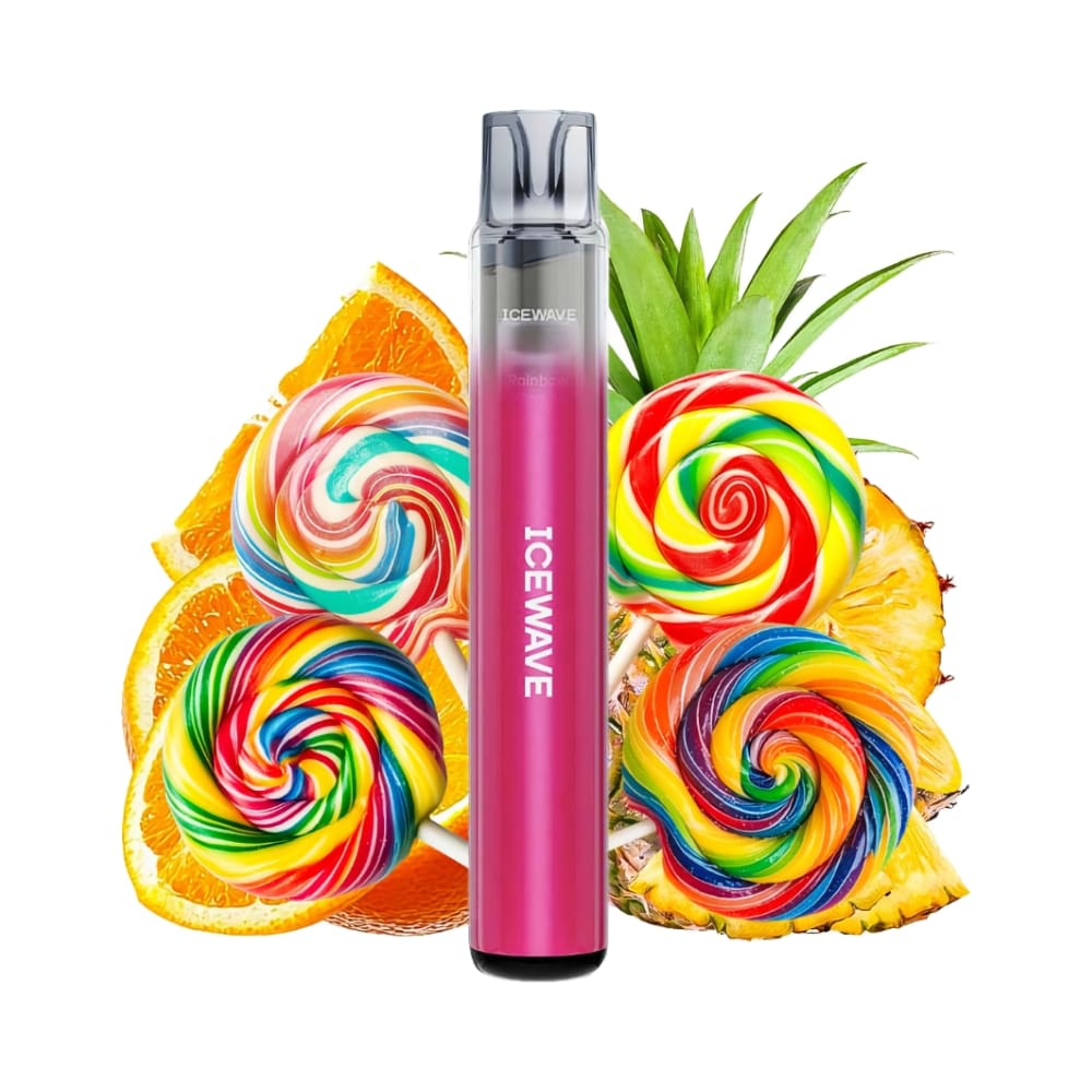 Kit IceWave E1 Plum Pink 1000 pufuri Rainbow Candy 2ml 20mg